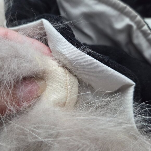 Fen-Nelli White Winter Parka | Genuine Fur Hood Insulated Coat | Size 14 - Picture 12 of 12